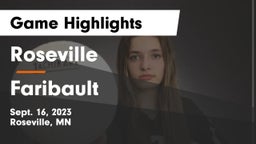 Roseville  vs Faribault  Game Highlights - Sept. 16, 2023