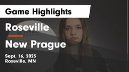 Roseville  vs New Prague  Game Highlights - Sept. 16, 2023