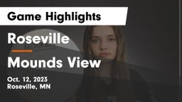 Roseville  vs Mounds View  Game Highlights - Oct. 12, 2023