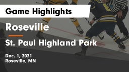 Roseville  vs St. Paul Highland Park Game Highlights - Dec. 1, 2021