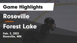 Roseville  vs Forest Lake  Game Highlights - Feb. 2, 2023
