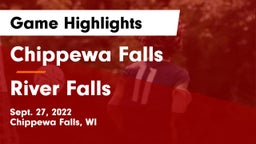 Chippewa Falls  vs River Falls  Game Highlights - Sept. 27, 2022