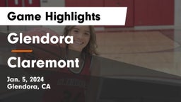 Glendora  vs Claremont  Game Highlights - Jan. 5, 2024
