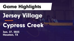 Jersey Village  vs Cypress Creek  Game Highlights - Jan. 27, 2023