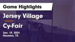 Jersey Village  vs Cy-Fair  Game Highlights - Jan. 19, 2024