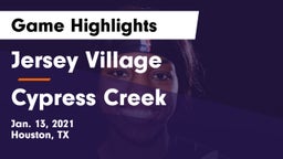 Jersey Village  vs Cypress Creek  Game Highlights - Jan. 13, 2021