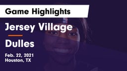 Jersey Village  vs Dulles  Game Highlights - Feb. 22, 2021