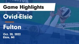 Ovid-Elsie  vs Fulton Game Highlights - Oct. 20, 2022