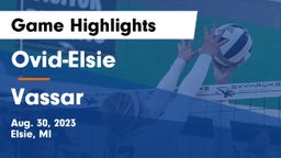 Ovid-Elsie  vs Vassar  Game Highlights - Aug. 30, 2023