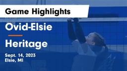 Ovid-Elsie  vs Heritage  Game Highlights - Sept. 14, 2023