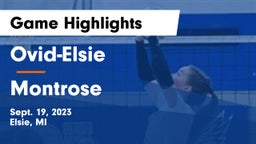 Ovid-Elsie  vs Montrose  Game Highlights - Sept. 19, 2023