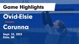 Ovid-Elsie  vs Corunna  Game Highlights - Sept. 23, 2023