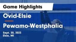 Ovid-Elsie  vs Pewamo-Westphalia  Game Highlights - Sept. 30, 2023
