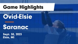 Ovid-Elsie  vs Saranac  Game Highlights - Sept. 30, 2023