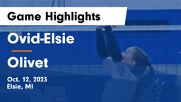 Ovid-Elsie  vs Olivet Game Highlights - Oct. 12, 2023