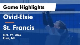 Ovid-Elsie  vs St. Francis Game Highlights - Oct. 19, 2023