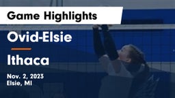 Ovid-Elsie  vs Ithaca Game Highlights - Nov. 2, 2023
