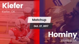 Matchup: Kiefer  vs. Hominy  2017