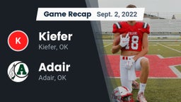 Recap: Kiefer  vs. Adair  2022