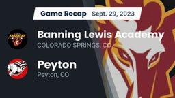 Recap: Banning Lewis Academy  vs. Peyton  2023