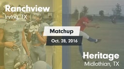 Matchup: Ranchview High vs. Heritage  2016