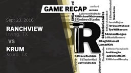 Recap: Ranchview  vs. Krum  2016