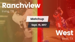 Matchup: Ranchview High vs. West  2017