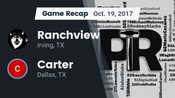 Recap: Ranchview  vs. Carter  2017