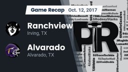 Recap: Ranchview  vs. Alvarado  2017