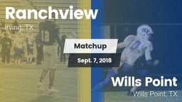 Matchup: Ranchview High vs. Wills Point  2018