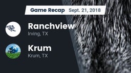 Recap: Ranchview  vs. Krum  2018