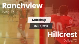 Matchup: Ranchview High vs. Hillcrest  2018