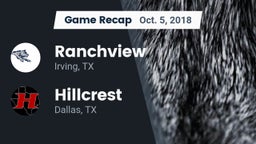 Recap: Ranchview  vs. Hillcrest  2018