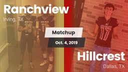 Matchup: Ranchview High vs. Hillcrest  2019