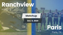 Matchup: Ranchview High vs. Paris  2020