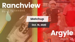 Matchup: Ranchview High vs. Argyle  2020