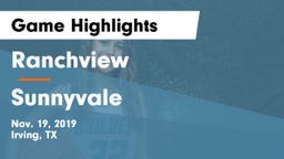 Ranchview  vs Sunnyvale  Game Highlights - Nov. 19, 2019