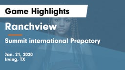Ranchview  vs Summit international Prepatory  Game Highlights - Jan. 21, 2020