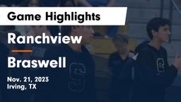 Ranchview  vs Braswell  Game Highlights - Nov. 21, 2023