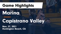 Marina  vs Capistrano Valley  Game Highlights - Nov. 27, 2021