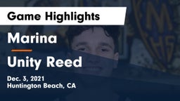 Marina  vs Unity Reed  Game Highlights - Dec. 3, 2021
