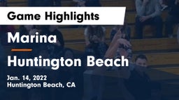 Marina  vs Huntington Beach  Game Highlights - Jan. 14, 2022