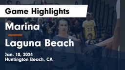Marina  vs Laguna Beach  Game Highlights - Jan. 10, 2024