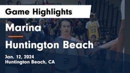 Marina  vs Huntington Beach  Game Highlights - Jan. 12, 2024