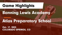 Banning Lewis Academy  vs Atlas Preparatory School Game Highlights - Oct. 17, 2023