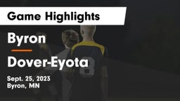 Byron  vs Dover-Eyota  Game Highlights - Sept. 25, 2023