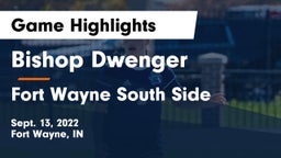 Bishop Dwenger  vs Fort Wayne South Side Game Highlights - Sept. 13, 2022