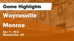 Waynesville  vs Monroe  Game Highlights - Dec 11, 2016