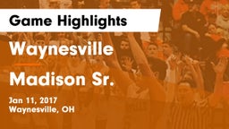 Waynesville  vs Madison Sr.  Game Highlights - Jan 11, 2017