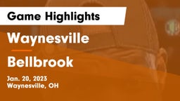 Waynesville  vs Bellbrook  Game Highlights - Jan. 20, 2023